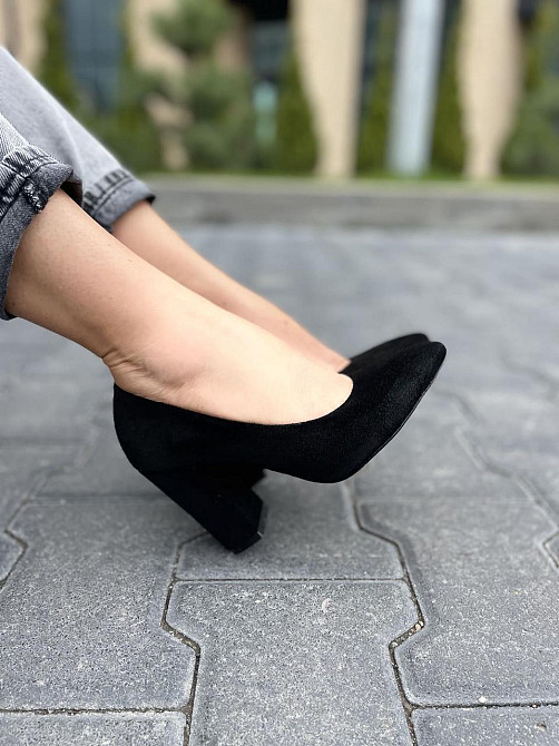 Nivelle Туфлі жіночі NIVELLE чорні натуральна замша каблук 9 см 36р (5168) Коломыя - изображение 5