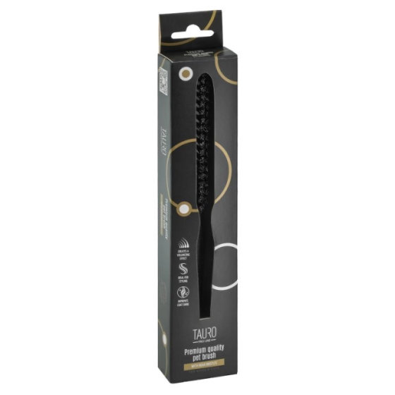 Tauro Pro Line Prestige Щітка з деревини бука і щетини кабана, чорна, довга, 23,5 см Київ
