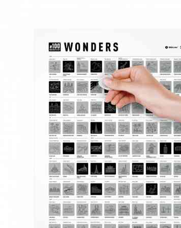 Скретч постер 100 справ Wonders Вінниця