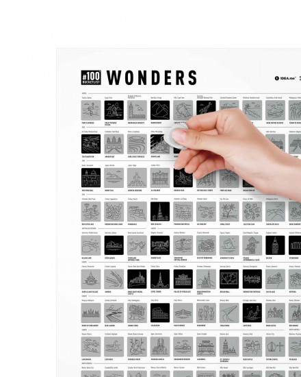 Скретч постер 100 справ Wonders Вінниця - фото 2