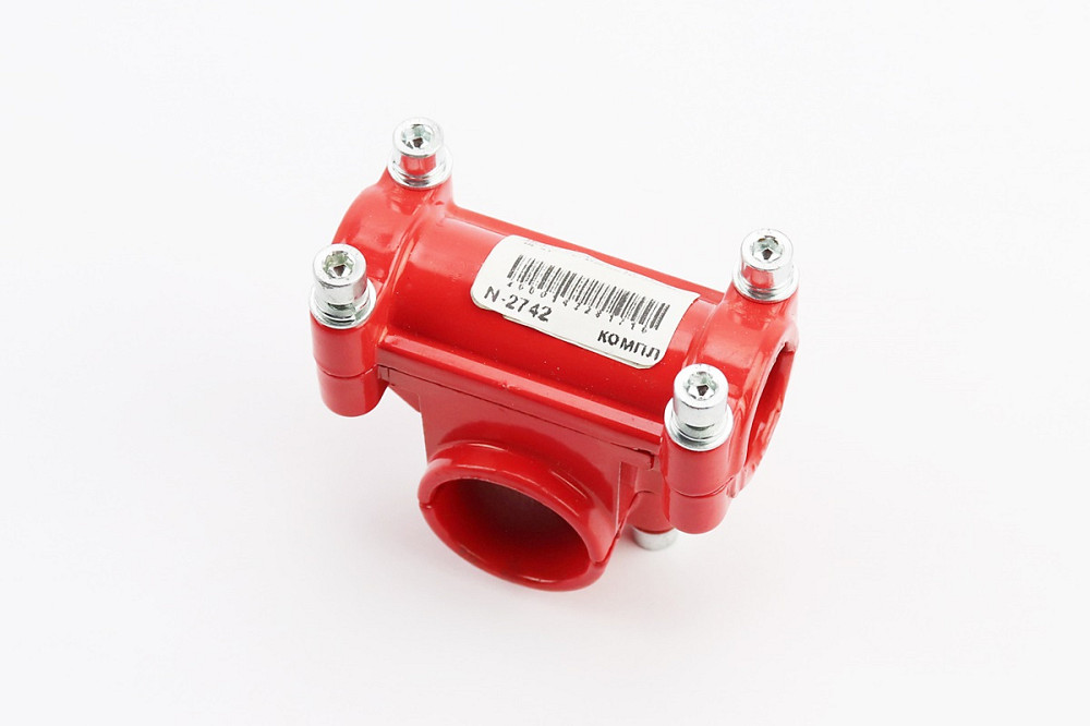 Кріплення ручок до труби D-26mm к-кт, червоне Київ - фото 2