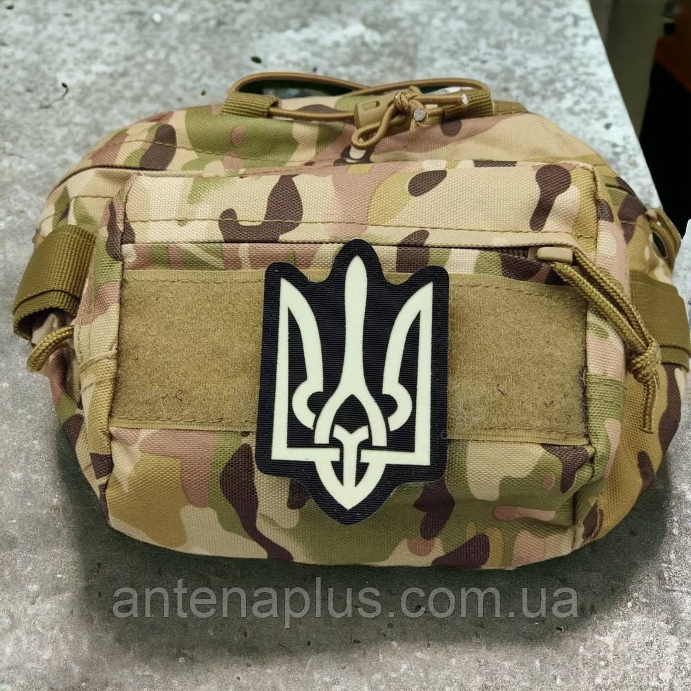 Герб світлонакопичувальний Laser Cut чорний патч / шеврон Київ - фото 3