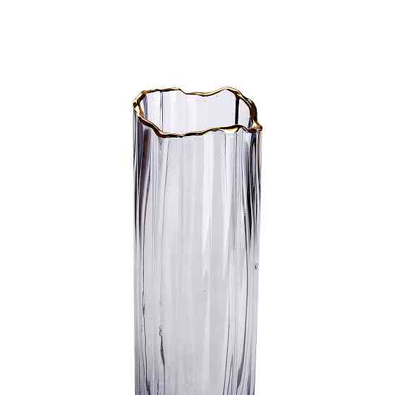 Серая стеклянная ваза для цветов, 29,5 см Киев