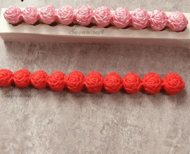 Молд силіконовий Троянди 145 на 23 мм сірий Київ - фото 1