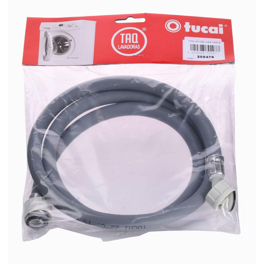 Шланг заливний для пральної машини TUCAI 1.0м TAQ-LAV- H3/4″ 207260 (000020288) Київ - фото 1