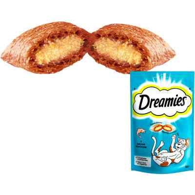Лакомство для котов Dreamies с лососем 60 г (4008429037962) Винница