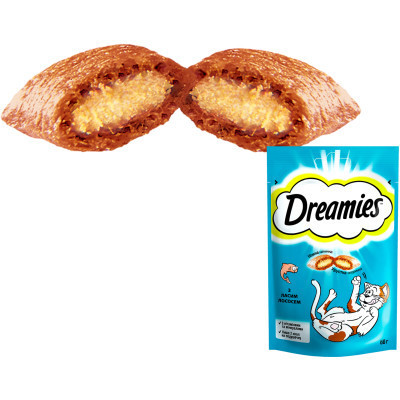 Лакомство для котов Dreamies с лососем 60 г (4008429037962) Винница - изображение 3
