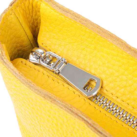 Місткий жіночий шоппер із натуральної шкіри Shvigel sale_15156 Жовтий Київ