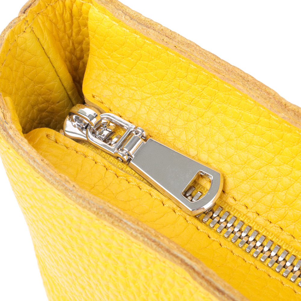 Місткий жіночий шоппер із натуральної шкіри Shvigel sale_15156 Жовтий Київ - фото 3