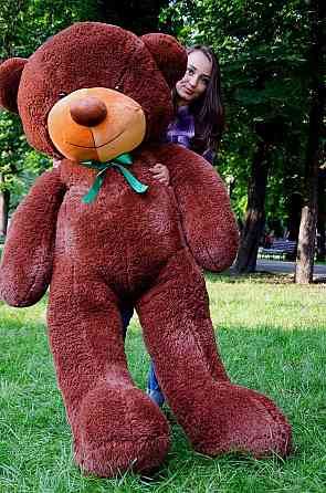 Плюшевий ведмедик М'яка іграшка Рафаель 200 см Шоколадний Тернопіль
