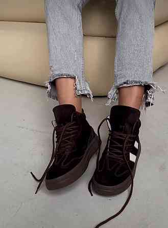 Molly Кроссовки женские MOLLY коричневые замша натуральная зимние (5725) Коломыя