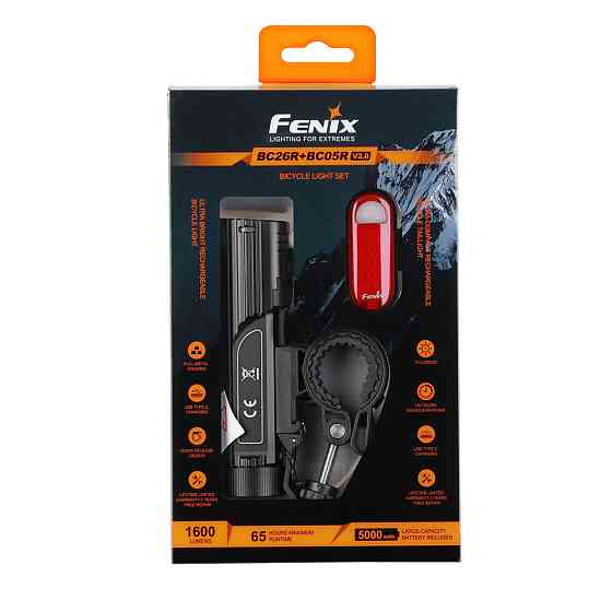 Комплект велосипедная фара Fenix BC26R и BC05RV20 Винница