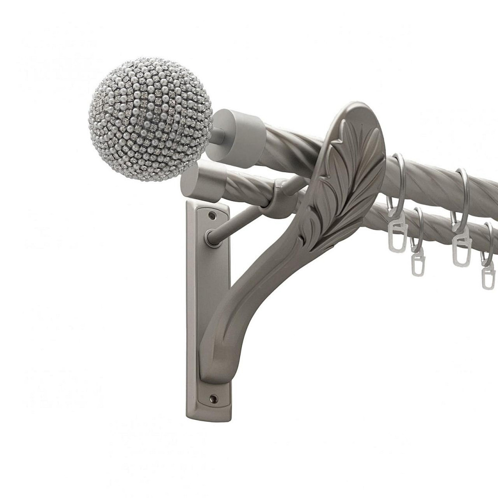 Карниз Orvit Карера металевий дворядний ретро скручена труба кільце металеве Сатин 25\19 мм 160 см (00-00021899) Львів - фото 1