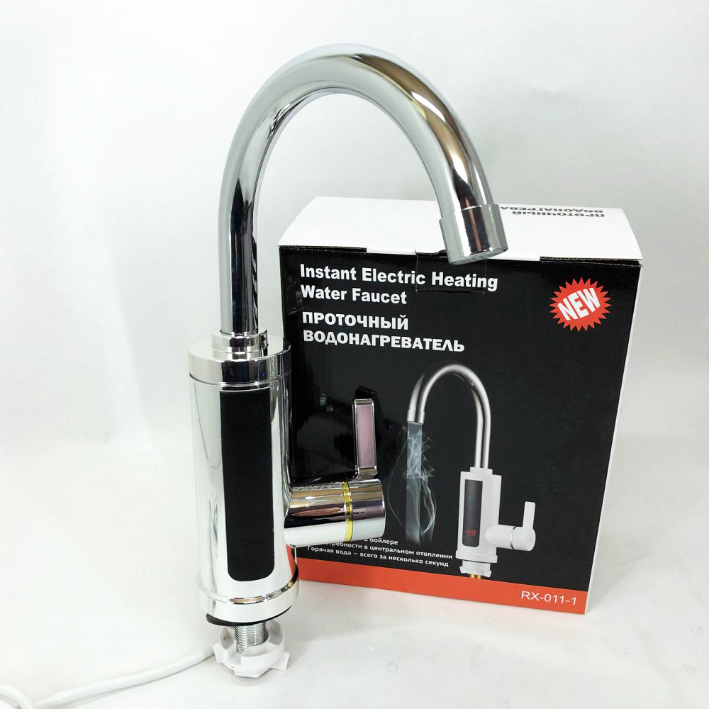 Кухонный кран с встроенным водонагревателем Delimano RX-0111c 3 кВт, Электронагревательный кран GO-82 Львов - изображение 16