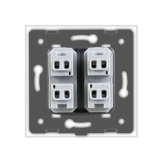 LIVOLO Подвійна універсальна розетка 2 стандарта в 1 Livolo білий (VL-C7C2A-11) Киев