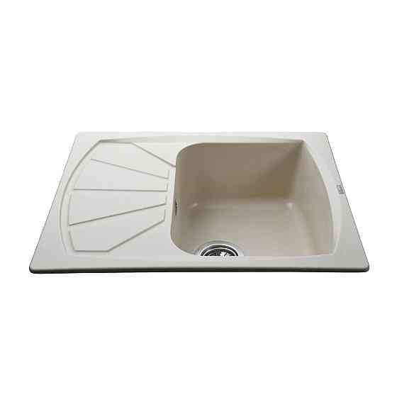 Гранітна мийка Globus Lux TANA слонова кістка 610 х 500 мм Київ