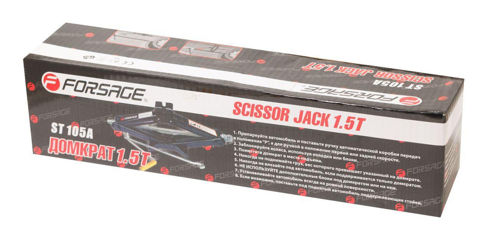 Домкрат механический (ромб) 1.5т ST-105A (h min 104мм, h max 385мм) Forsage F-ST-105A.King Одесса - изображение 3