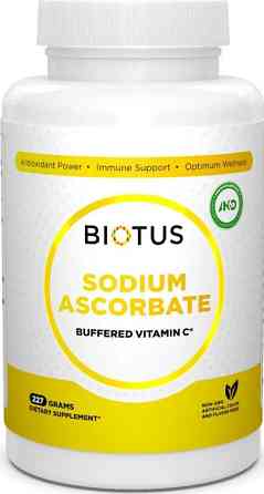 Буферізований вітамін С (аскорбінова кислота) Biotus Sodium Ascorbate 227 г Київ