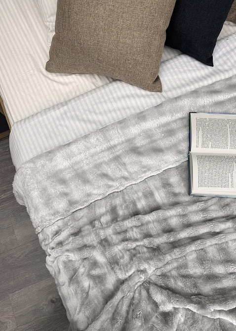 Плед-покривало 200х230 см (+-5см) Soft Night Світло-сірий (87-138) Київ - фото 6