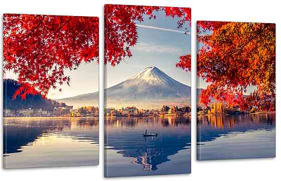 Модульная картина в гостиную / спальню    Гора Фудзіяма  Art-709_3 70x130 см Киев