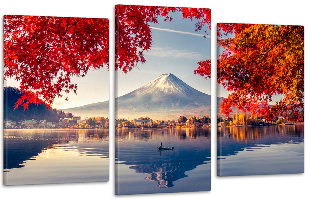 Модульная картина в гостиную / спальню  Гора Фудзіяма   Art-709_3 70x130 см Київ - фото 1