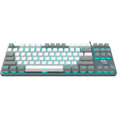 Клавіатура Aula F3287 Keycap KRGD Blue USB UA Grey/White (6948391240954) Вінниця - фото 9