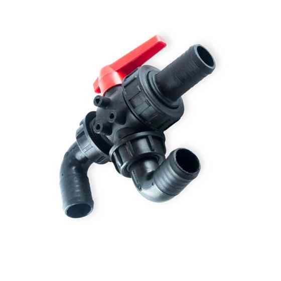 Кран триходовий з кріпленням діаметр 32 (222466) Мукачево