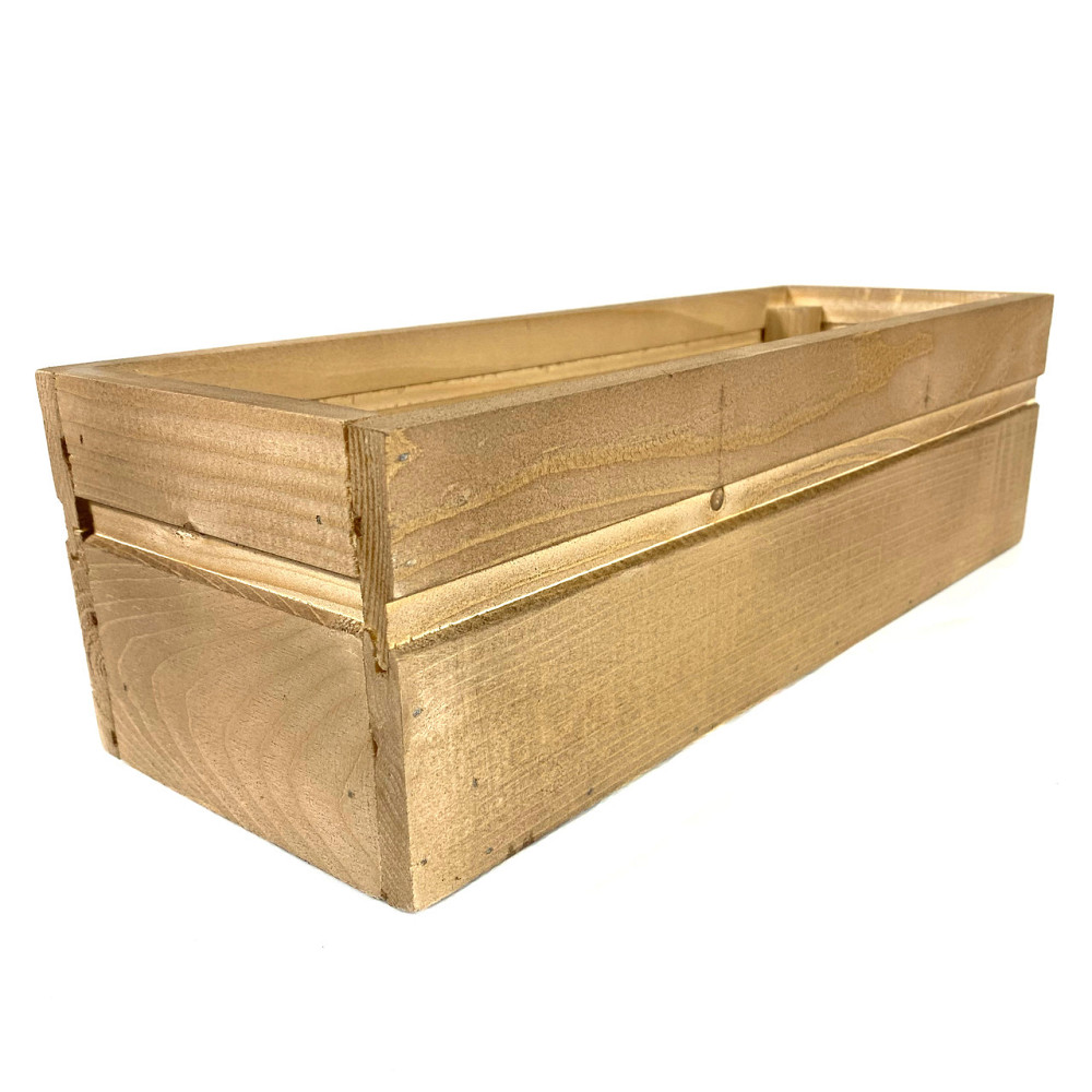 Ящик садовий декоративний для квітів або для зберігання речей з натурального дерева 40х14,5х11,5 см Кам'янець-Подільський - фото 3