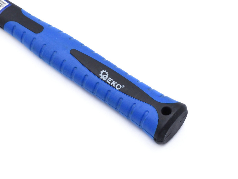 Молоток бляхара "GeKo"-premium 450 г з ручкою зі скловолокна покритого TPR Киев - изображение 3