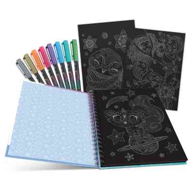 Набор для творчества Nebulous Stars Розмальовка Айседора чорні аркуші (11136) Винница