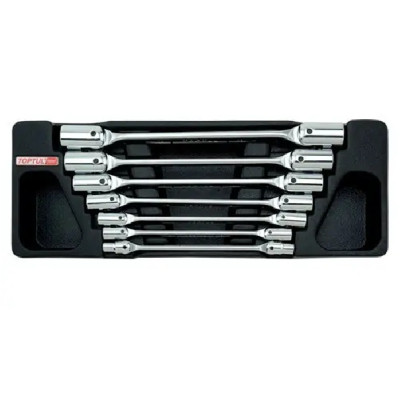 Ключ Toptul торцевый шарнирный 6-19мм 7шт. (в ложементе) (GAAT0702) Винница - изображение 1
