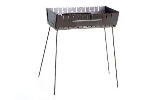 Мангал раскладной (кейс) толщина 2мм на 12 шампуров с чехлом и перчатками СИЛА Киев - изображение 1