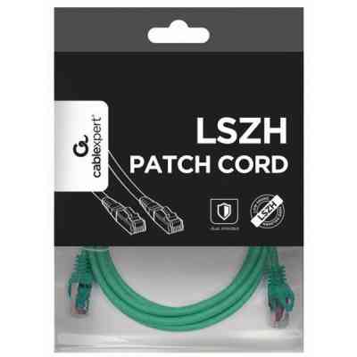 Патч-корд 0.25м S/FTP Cat 6A CU LSZH green Cablexpert (PP6A-LSZHCU-G-0.25M) Вінниця