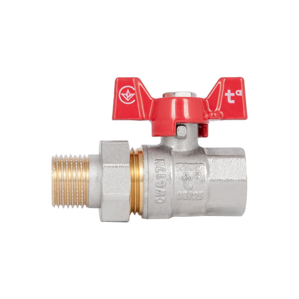 Кран кульовий "Американка" Thermo Alliance Standart 1/2" ВН прямий SD220NW15PN40 Київ - фото 4