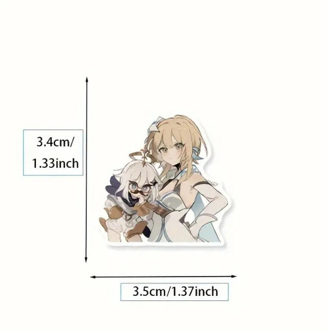 Наклейка Genshin Impact. Аниме.Водонепроницаемые эстетические наклейки Геншин Импакт. Стикерпак Gens Киев - изображение 2