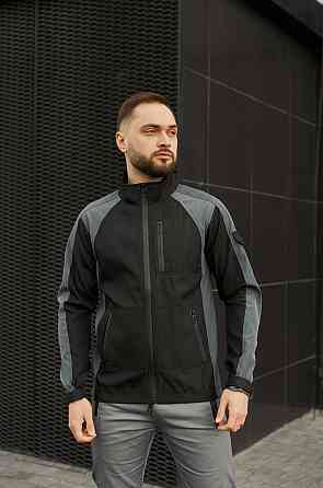 Чоловіча куртка soft shell спортивна софтшел демісезонна softshell осінь весна 'iForce' сіра M Одеса