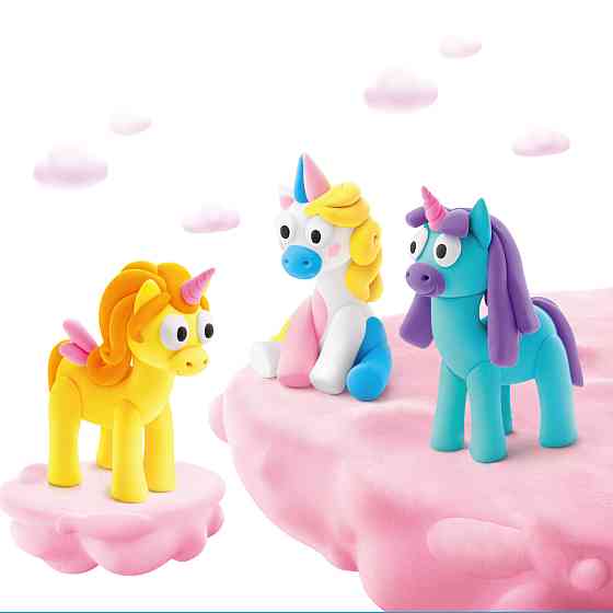 Набір пластиліну, що самостійно твердіє, Ліпака - Райдужні єдиногори: Лайті, Санні, Рейні Дніпро