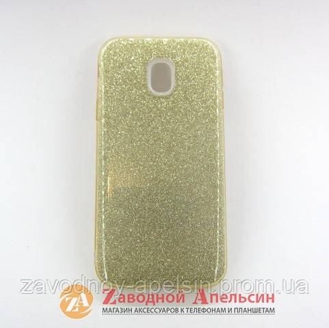 Samsung J3 2017 J330 чохол Shining блискітки gold Одеса - фото 2
