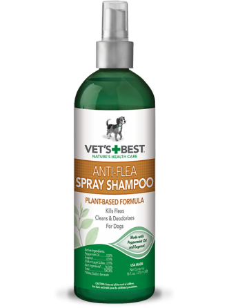 Vet`s Best Anti-Flea Spray Shampoo (Ветс Бест Анти Флеа Спрей) шампунь спрей від бліх і кліщів для собак Запоріжжя