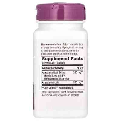 Трави Nature's Way Астрагал, преміум екстракт, Astragalus, Premium Extract, 60 вегетарі (NWY-15383) Вінниця