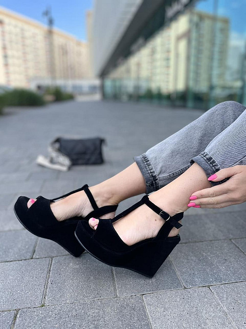 Nivelle Босоніжки жіночі NIVELLE 1702/C-818 чорні (літо, замша натуральна) (3741) Коломыя - изображение 3