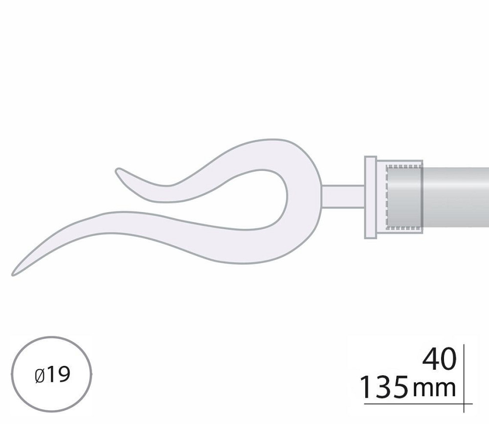 Закінчення для карнизу Orvit ВІОЛО 19 мм ЗОЛОТО Львів - фото 2