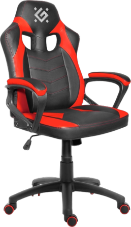Кресло геймерское полиуретановое Defender SkyLine игровое (Черно-красное) Киев