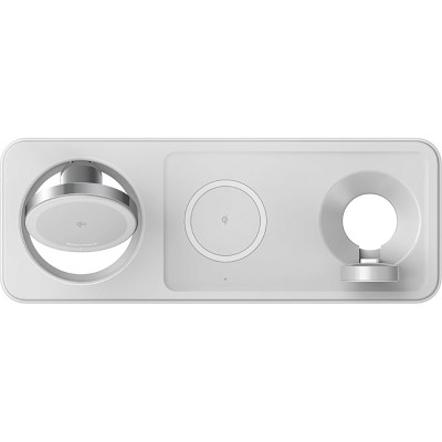 Зарядний пристрій Anker MagGo Wireless Charging Station 15W 3-in-1 Pad White (B25M1321) Вінниця - фото 8