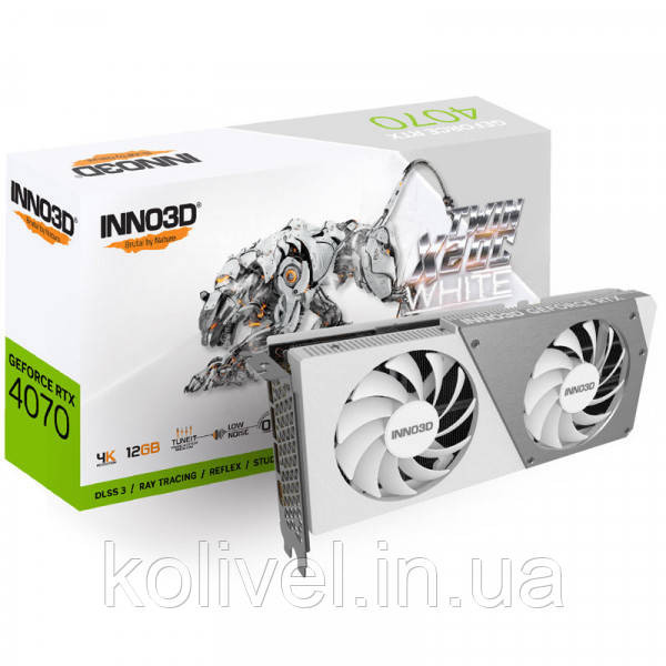 GeForce RTX4070 Inno3D TWIN X2 OC WHITE, 12GB GDDR6X, 192bit, PCI Express (N40702-126XX-185252W) Київ - фото 9