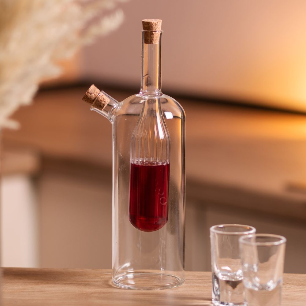 Двойная стеклянная бутылка для масла и уксуса 500 мл Киев - изображение 5