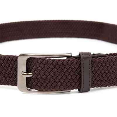 Ремень Vintage Текстильный мужской Коричневый (20523) Винница