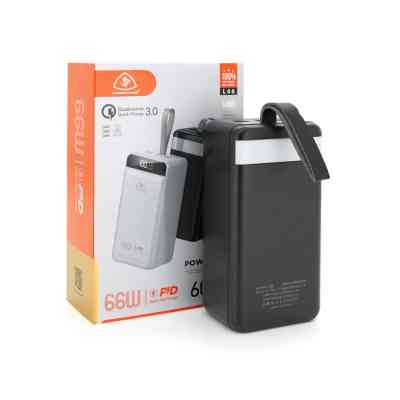 Батарея універсальна LIONPATTON 60000mAh, QC3.0, MicroUSB, Type-C, Lighting, USB, Black (L46 / 34004) Вінниця