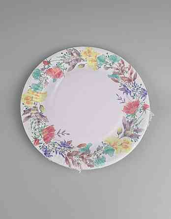 Паперова тарілка з малюнком 18 см "No 5" Літній візерунок 10 шт (1 пачка) Харків