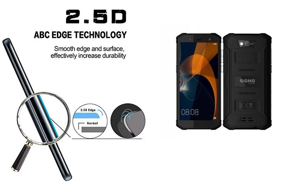 Захисне скло ArmorGlass для Sigma mobile X-treme PQ36 – стійке до подряпин та ударів Київ - фото 2